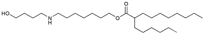Molecular structure of the compound: 7-(4-hydroxybutylamino)heptyl 2-hexyldecanoate