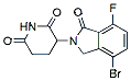 Molecular structure of the compound: 3-(4-Bromo-7-fluoro-1-oxoisoindolin-2-yl)piperidine-2,6-dione