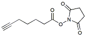 Molecular structure of the compound: 2,5-Dioxopyrrolidin-1-yl hept-6-ynoate