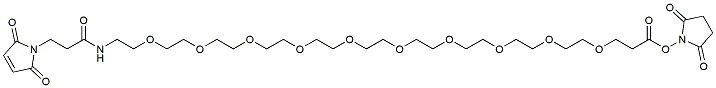 Molecular structure of the compound: Mal-amido-PEG10-NHS