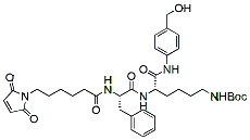 Molecular structure of the compound: Mc-Phe-Lys(Boc)-PAB