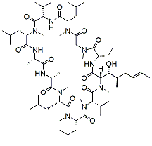 Molecular structure of the compound: Cyclosporin A