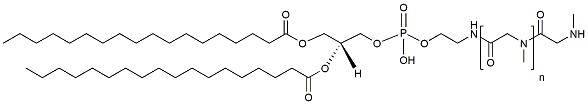 Molecular structure of the compound: DSPE-Polysarcosine150