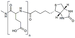 Molecular structure of the compound: Biotin-pGlu, MW 2,500