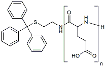Molecular structure of the compound: Tritylthiol-pGlu, MW 2,500
