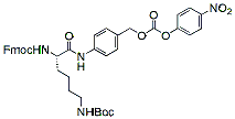 Molecular structure of the compound: Fmoc-Lys(Boc)-PAB-PNP