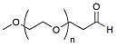 Molecular structure of the compound: m-PEG-Propionaldehyde, MW 1,000