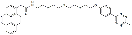 Molecular structure of the compound: Pyrene-PEG4-Methyltetrazine