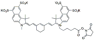 Molecular structure of the compound: Sulfo-Cy7.5 NHS ester