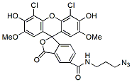 Molecular structure of the compound: JOE azide, 5-isomer