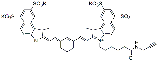 Molecular structure of the compound: Sulfo-Cy7.5 alkyne