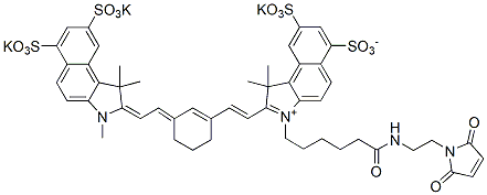 Molecular structure of the compound: sulfo-Cy7.5 maleimide