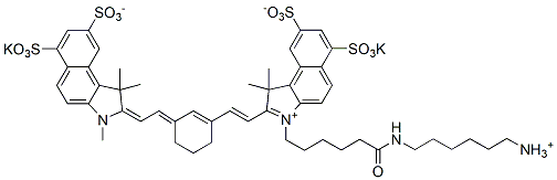 Molecular structure of the compound: sulfo-Cy7.5 amine