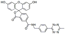 Molecular structure of the compound: FAM tetrazine, 5-isomer