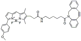Molecular structure of the compound: BDP TMR DBCO