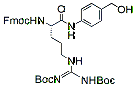 Molecular structure of the compound: Fmoc-Arg(boc)2-PAB-OH