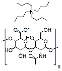 Molecular structure of the compound: Hyaluronic Acid Tetrabutylammonium, MW 50,000