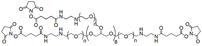 Molecular structure of the compound: 8-arm PEG-GAS, MW 10,000