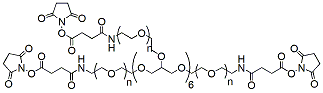Molecular structure of the compound: 8-arm PEG-SAS, MW 10,000