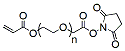 Molecular structure of the compound: ACRL-PEG-NHS, MW 1,000