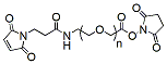 Molecular structure of the compound: Mal-PEG-SCM, MW 3,400