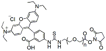 Molecular structure of the compound: RhB-PEG-NHS, MW 3,400