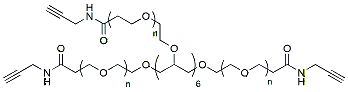 Molecular structure of the compound: 8-arm PEG-ALK, MW 40,000