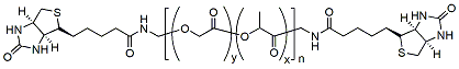 Molecular structure of the compound: Biotin-PLGA-Biotin, MW 5,000