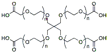 Molecular structure of the compound: 4-arm PEG-CH2COOH, MW 2,000
