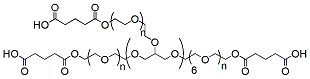 Molecular structure of the compound: 8-arm PEG-(CH2)3CO2H, MW 10,000