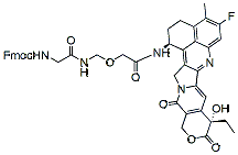 Molecular structure of the compound: Exatecan-2-(aminomethoxy)acetamide-Gly-Fmoc