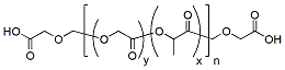 Molecular structure of the compound: PLGA-diacid (LA/GA 50:50), MW 2,000