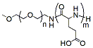 Molecular structure of the compound: MPEG(1K)-pGlu(3K)