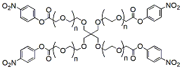 Molecular structure of the compound: 4-Arm PEG-NPC, MW 5,000