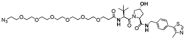 Molecular structure of the compound: (S, R, S)-AHPC-PEG6-Azide