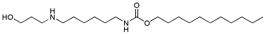 Molecular structure of the compound: undecyl 6-(3-hydroxypropylamino)hexylcarbamate
