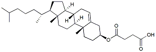Molecular structure of the compound: Cholesteryl Hemisuccinate