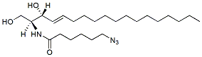Molecular structure of the compound: Omega-azido-C6 Ceramide