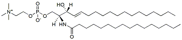 Molecular structure of the compound: C16 Sphingomyelin (d18:1/16:0)