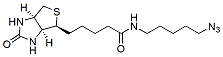 Molecular structure of the compound: 5-(Biotinamido)pentylazide