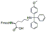 Molecular structure of the compound: Fmoc-Lys(MMt)-OH