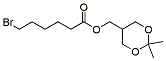 Molecular structure of the compound: (2,2-dimethyl-1,3-dioxan-5-yl)methyl 6-bromohexanoate