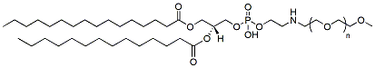 Molecular structure of the compound: mPEG-DPPE, MW 2,000