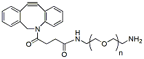 Molecular structure of the compound: DBCO-PEG-amine TFA salt, MW 5,000