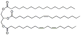 Molecular structure of the compound: 1-Linoleoyl-2-oleoyl-3-stearoyl-rac-glycerol