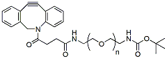 Molecular structure of the compound: DBCO-PEG-tBoc, MW 3,400