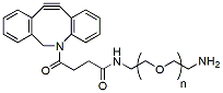 Molecular structure of the compound: DBCO-PEG-amine, MW 3,400