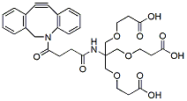 Molecular structure of the compound: DBCO-Amido-tri-(carboxyethoxymethyl)-methane