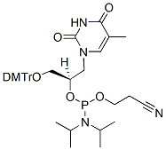 Molecular structure of the compound: (R)-GNA-T phosphoramidite