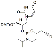 Molecular structure of the compound: (R)-GNA-U phosphoramidite